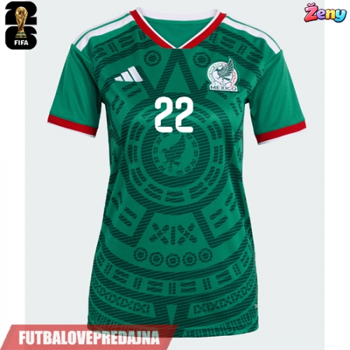 Lacne Ženy Futbalové dres Mexiko Armando Gonzalez #14 MS 2026 Krátky Rukáv - Domáci